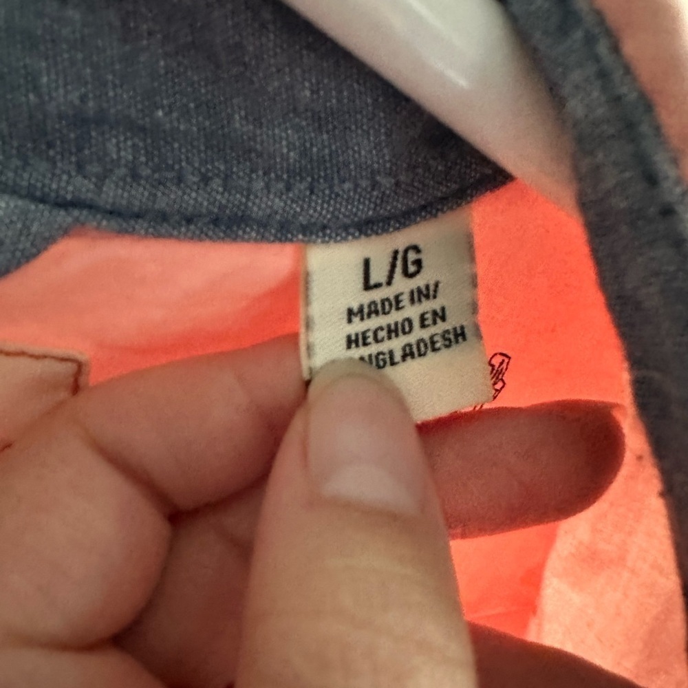 Men's Pink Short Sleeve Shirt - Picture 4 of 5